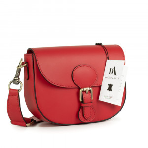 Geanta dama de umar din piele naturala DiAmanti Angeline Rosie